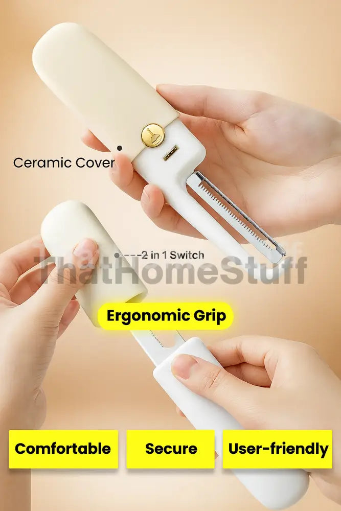 SwiftSlice™ | Ceramic 2 in 1 Peeler white